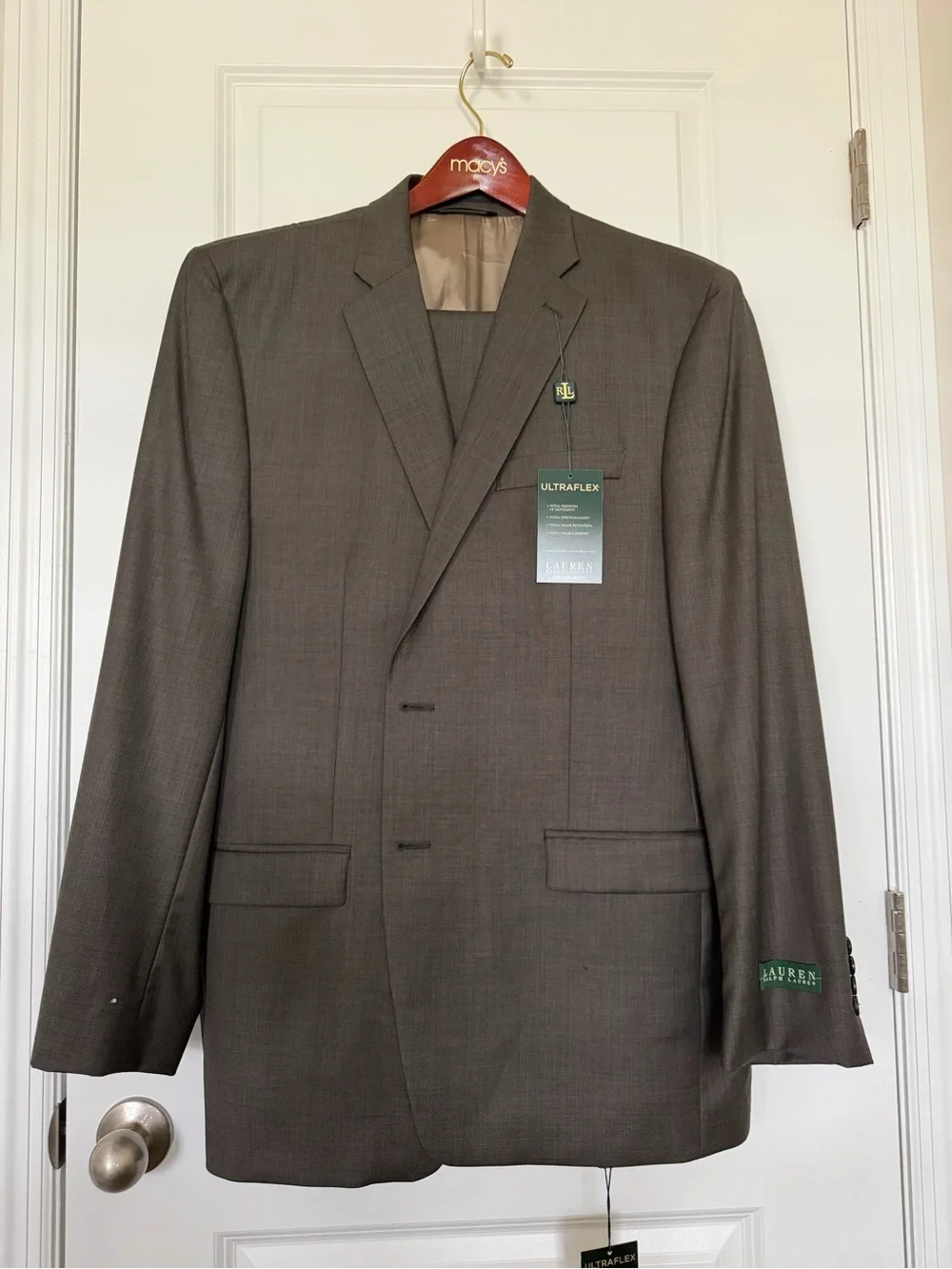 Lauren Ralph Lauren Men's Olive Two-Button Blazer